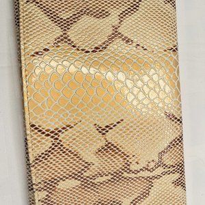 Miche Cream Snake-Embossed Handbag Shell Cover – Glossy Finish – Vintage 2000s